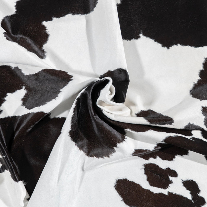 Brazilian Black and White Cowhide Rug Size 8'2" L x 7'0" W 3253