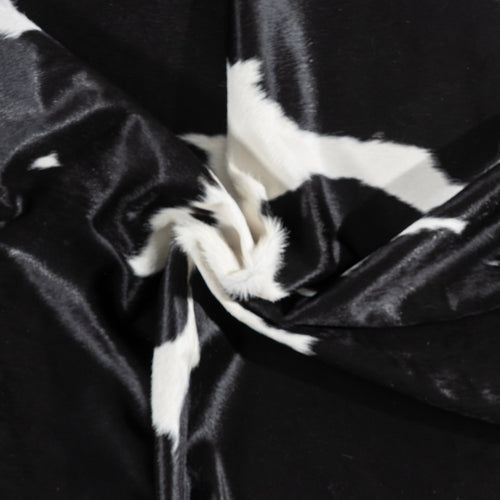 Brazilian Black and White Cowhide Rug Size 8'3" L x 7'0" W 3255