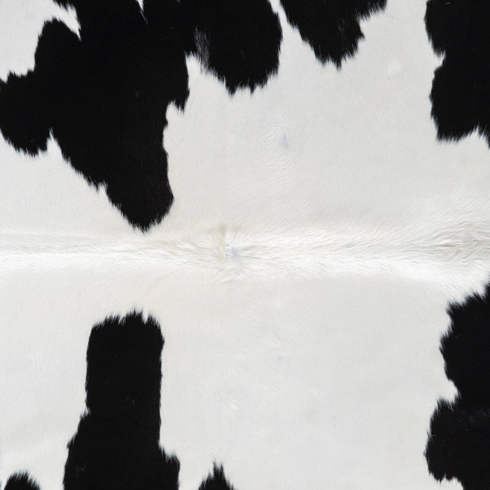 Brazilian Black and White Cowhide Rug Size 7'10" L x 6'8" W 3256