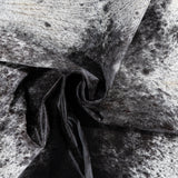 Brazilian Black Salt and Pepper Cowhide Rug Size 7'4" L x 6'3" W 3282