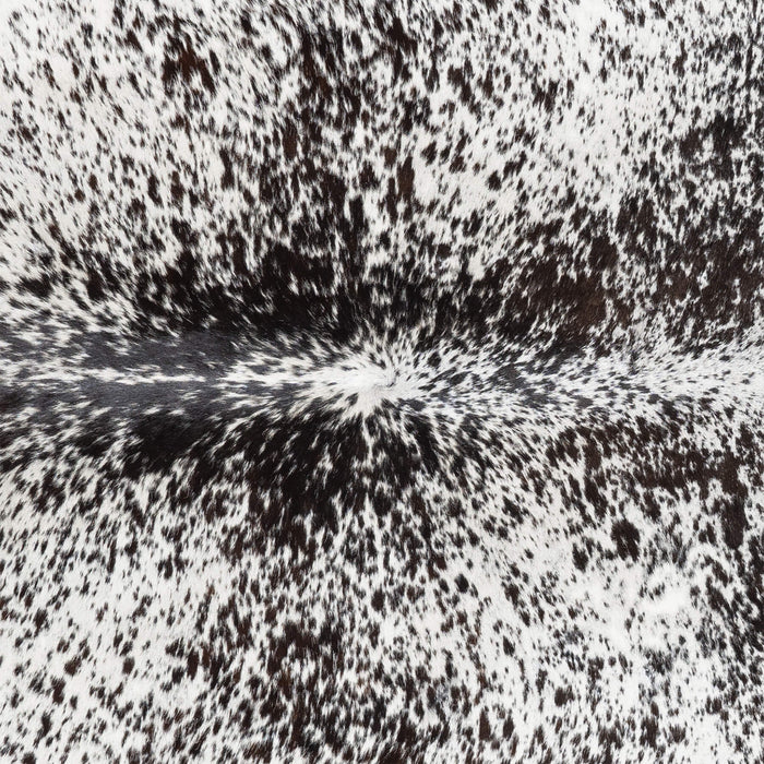 Brazilian Black Salt and Pepper Cowhide Rug Size 8'0" L x 6'6" W 3303