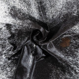 Brazilian Black Salt and Pepper Cowhide Rug Size 8'5" L x 7'0" W 3311