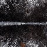 Brazilian Black Salt and Pepper Cowhide Rug Size 8'5" L x 7'0" W 3311