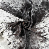 Brazilian Black Salt and Pepper Cowhide Rug Size 7'8" L x 6'11" W 3313