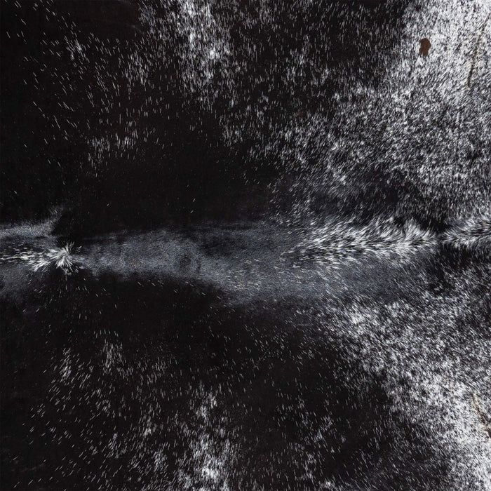 Brazilian Black Salt and Pepper Cowhide Rug Size 8'9" L x 7'6" W 3317