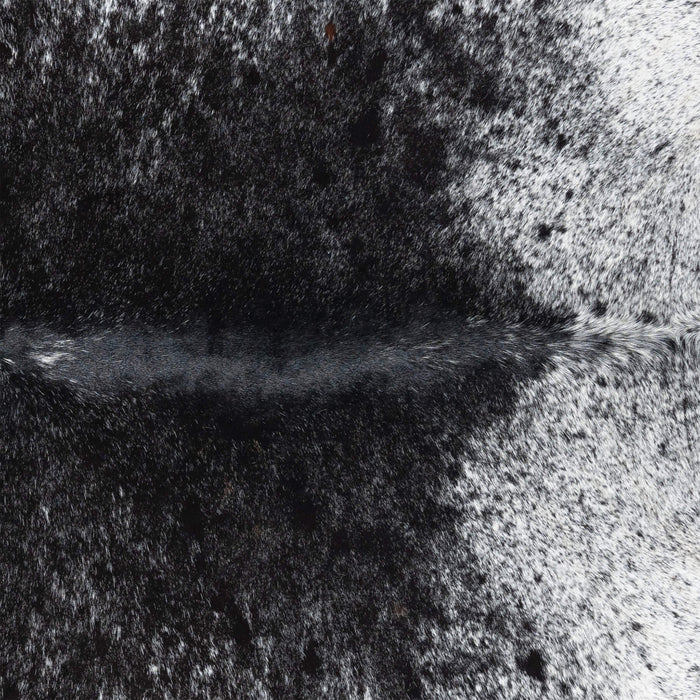 Brazilian Black Salt and Pepper Cowhide Rug Size 8'2" L x 7'5" W 3324