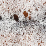 Brazilian Brown Salt and Pepper Cowhide Rug Size 7'5" L x 6'4" W 3333