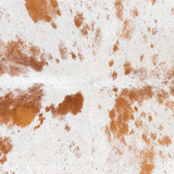 Brazilian Brown Salt and Pepper Cowhide Rug Size 7'1" L x 6'10" W 3344