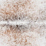 Brazilian Brown Salt and Pepper Cowhide Rug Size 7'5" L x 6'7" W 3349