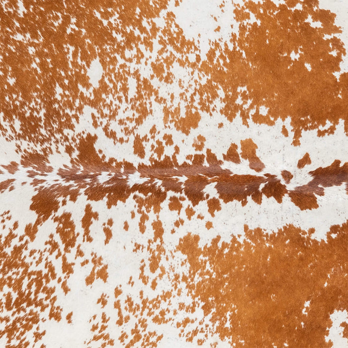 Brazilian Brown Salt and Pepper Cowhide Rug Size 7'4" L x 6'6" W 3351