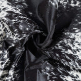 Brazilian Black Salt and Pepper Cowhide Rug Size 6'11" L x 5'9" W 3363