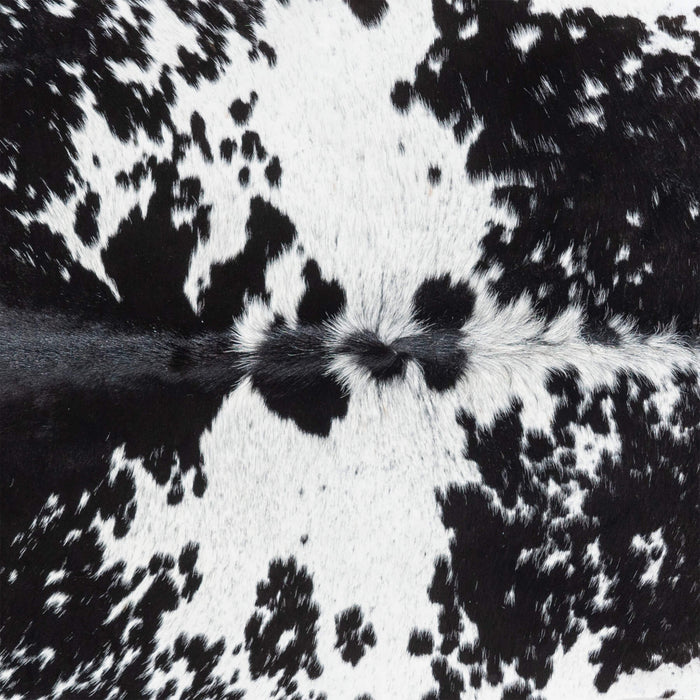 Brazilian Black Salt and Pepper Cowhide Rug Size 7'3" L x 6'7" W 3375