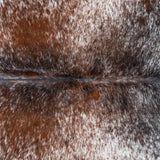 Brazilian Brown Salt and Pepper Cowhide Rug Size 7'0" L x 5'10" W 3386