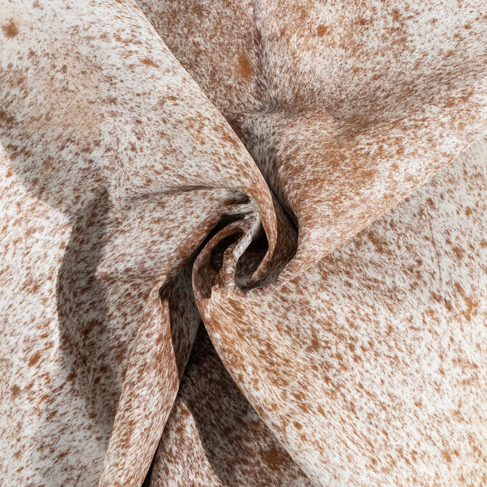 Brazilian Brown Salt and Pepper Cowhide Rug Size 7'0" L x 5'6" W 3395