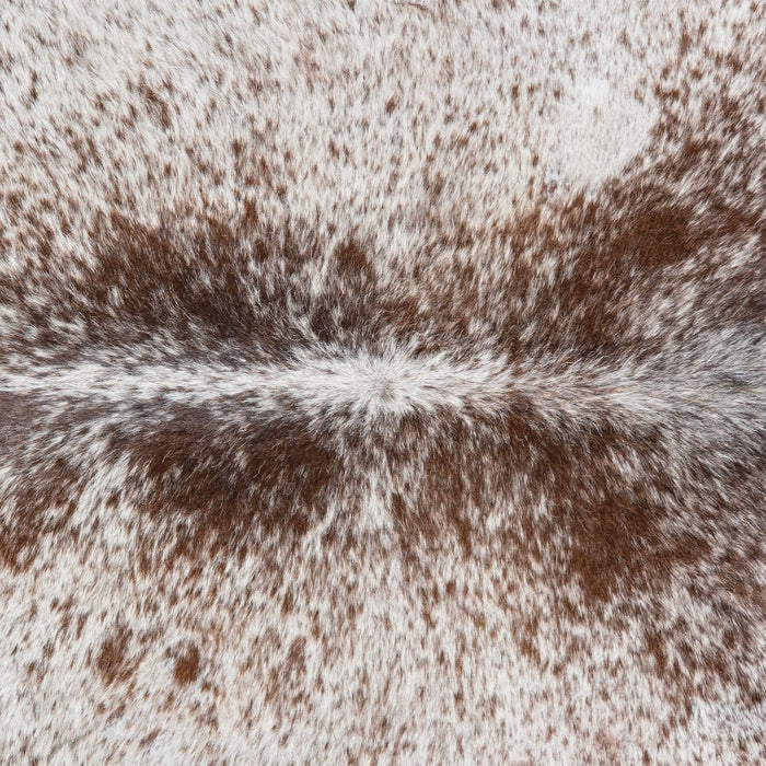 Brazilian Brown Salt and Pepper Cowhide Rug Size 6'7" L x 6'9" W 3397