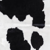 Brazilian Black and White Cowhide Rug Size 6'9" L x 5'10" W 3400