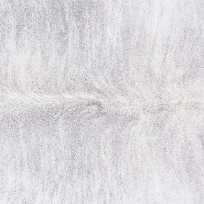 Brazilian Light Grey Brindle Cowhide Rug Size 7'5" L x 6'7" W 3404