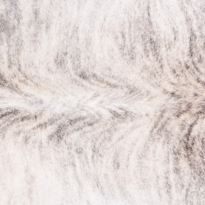 Brazilian Light Grey Brindle Cowhide Rug Size 7'1" L x 5'6" W 3406