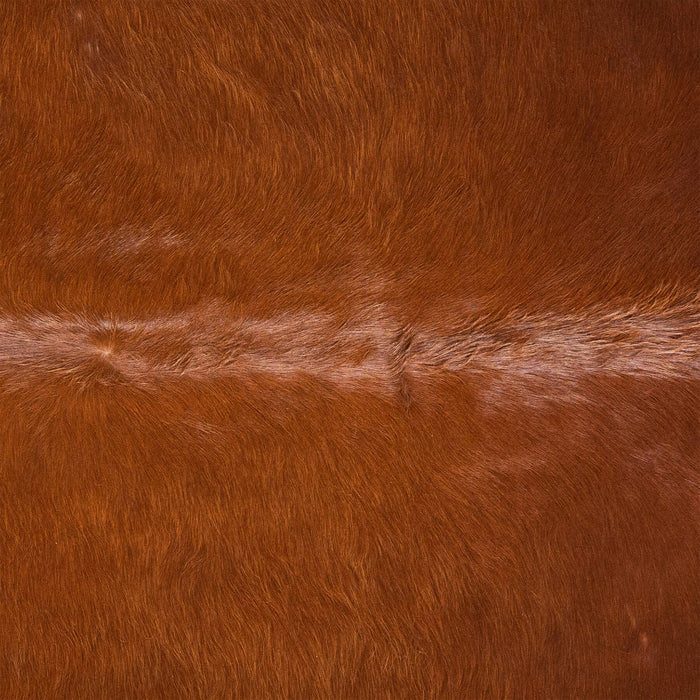 Brazilian Brown Cowhide Rug Size 6'11" L x 6'10" W 3426