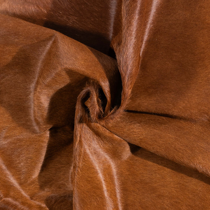 Brazilian Brown Cowhide Rug Size 7'5" L x 7'2" W 3430