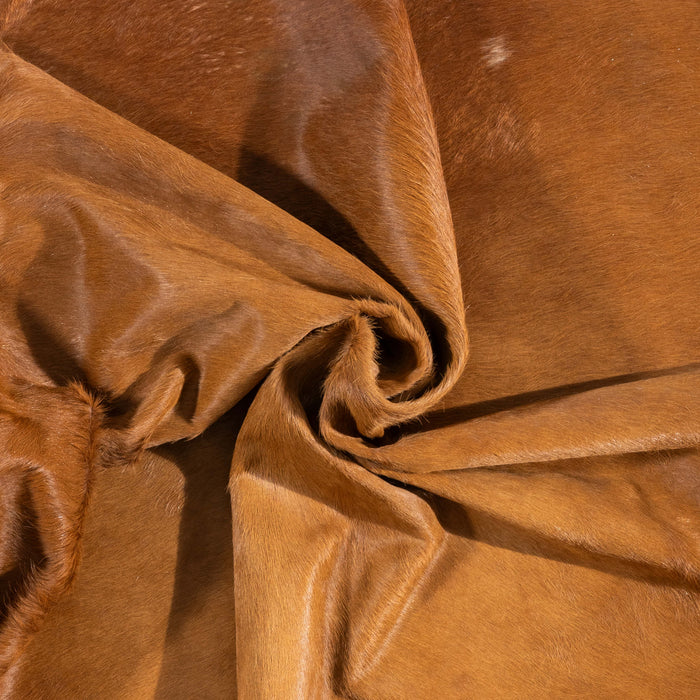 Brazilian Brown Cowhide Rug Size 7'6" L x 6'10" W 3432
