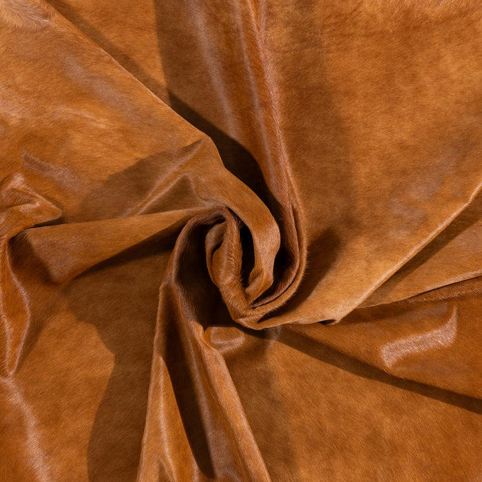 Brazilian Brown Cowhide Rug Size 7'8" L x 7'0" W 3436