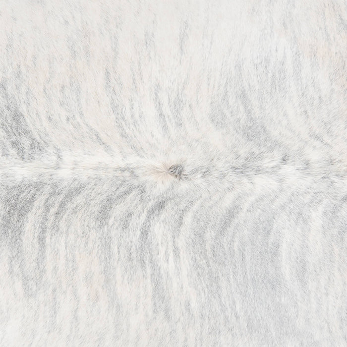 Brazilian Light Grey Brindle Cowhide Rug Size 7'11" L x 7'11" W 3438