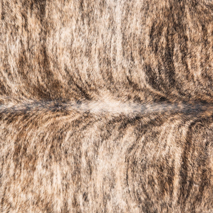 Brazilian Brindle Cowhide Rug Size 7'4" L x 6'7" W 3476