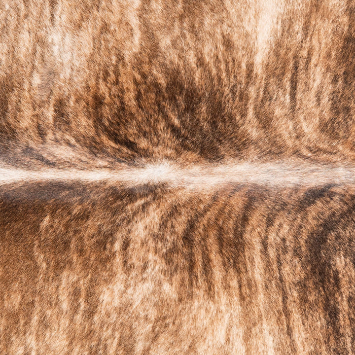 Brazilian Brindle Cowhide Rug Size 7'3" L x 5'10" W 3483