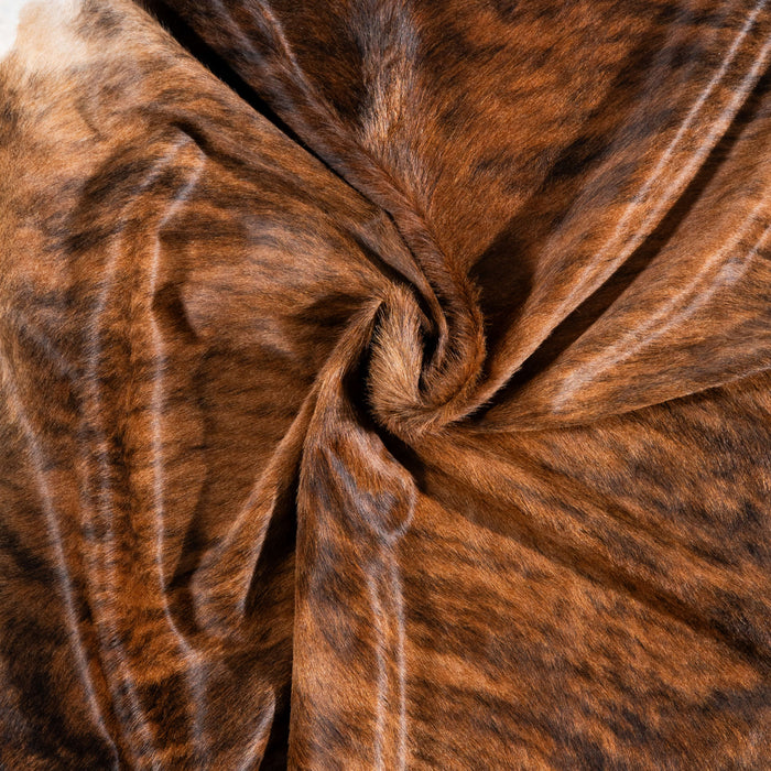 Brazilian Brindle Cowhide Rug Size 7'6" L x 6'6" W 3495