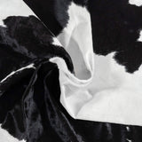 Brazilian Black and White Cowhide Rug Size 8'2" L x 6'9" W 3501