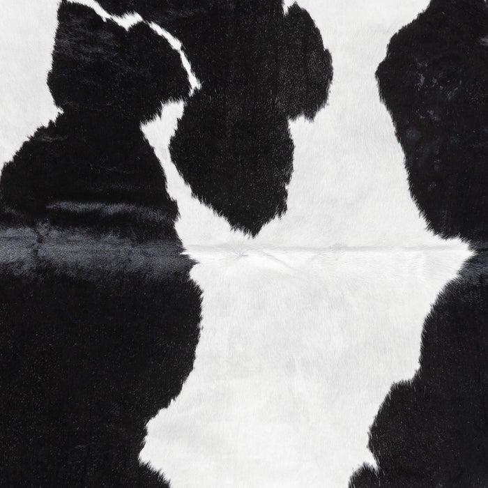 Brazilian Black and White Cowhide Rug Size 8'2" L x 6'9" W 3501