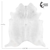 Brazilian Grey Cowhide Rug Size 7'11" L x 6'11" W 3502