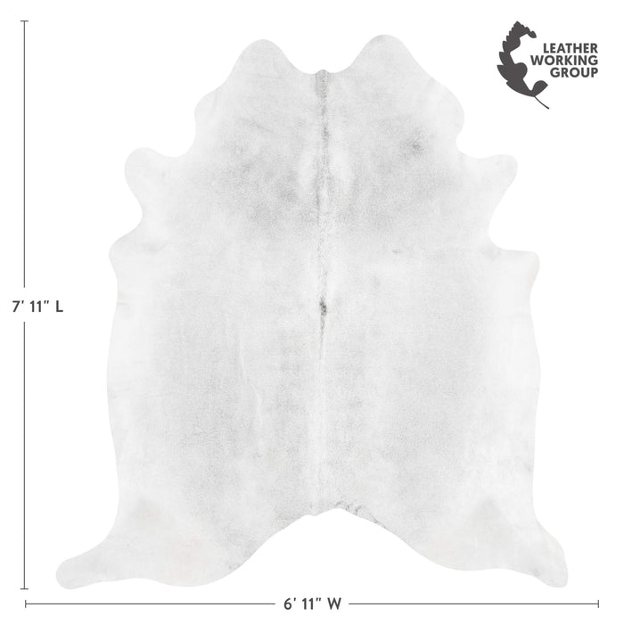 Brazilian Grey Cowhide Rug Size 7'11" L x 6'11" W 3502