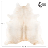 Brazilian Grey Palomino Cowhide Rug Size 7'2" L x 6'5" W 3510