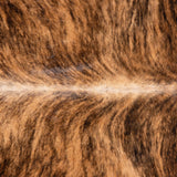 Brazilian Brindle Cowhide Rug Size 7'1" L x 6'8" W 3524