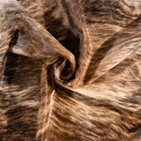 Brazilian Brindle Cowhide Rug Size 6'7" L x 5'11" W 3528