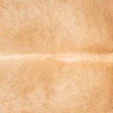 Brazilian Beige Cowhide Rug Size 6'9" L x 5'8" W 3530