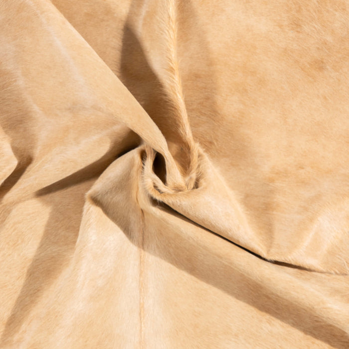 Brazilian Beige Cowhide Rug Size 7'3" L x 5'11" W 3533