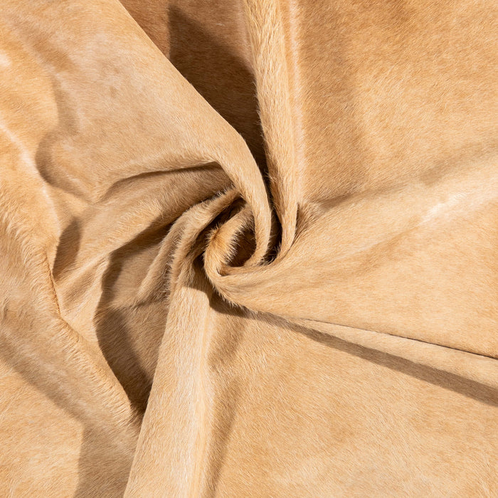 Brazilian Beige Cowhide Rug Size 6'9" L x 5'3" W 3539