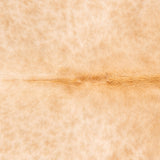 Brazilian Beige Cowhide Rug Size 6'7" L x 5'10" W 3542
