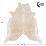 Brazilian Grey Palomino Cowhide Rug Size 8'5" L x 7'8" W 3604