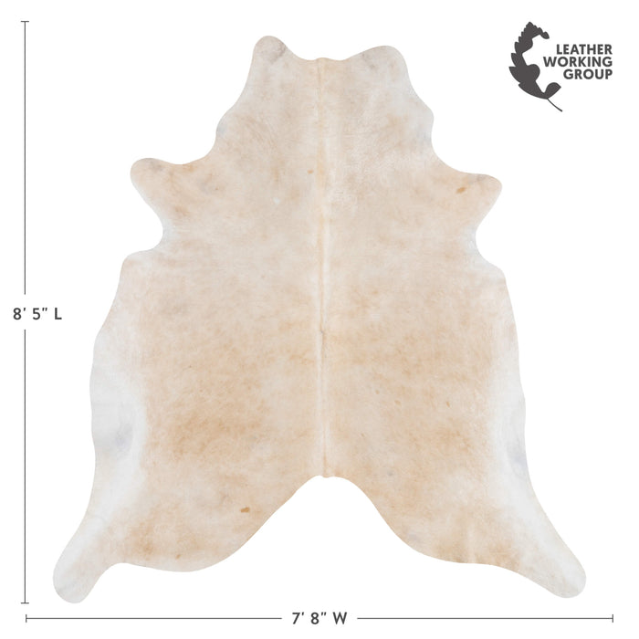 Brazilian Grey Palomino Cowhide Rug Size 8'5" L x 7'8" W 3604