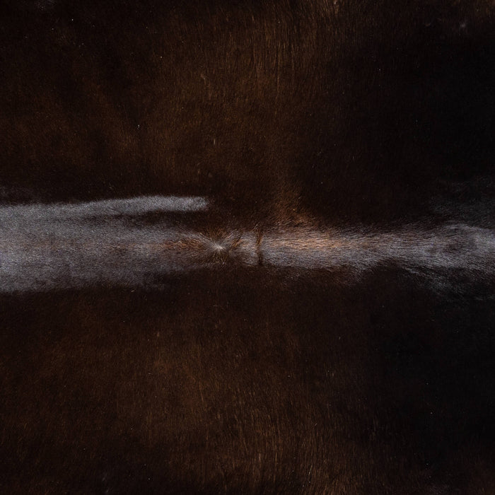 Brazilian Mahogany Cowhide Rug Size 7'11" L x 6'9" W 3614