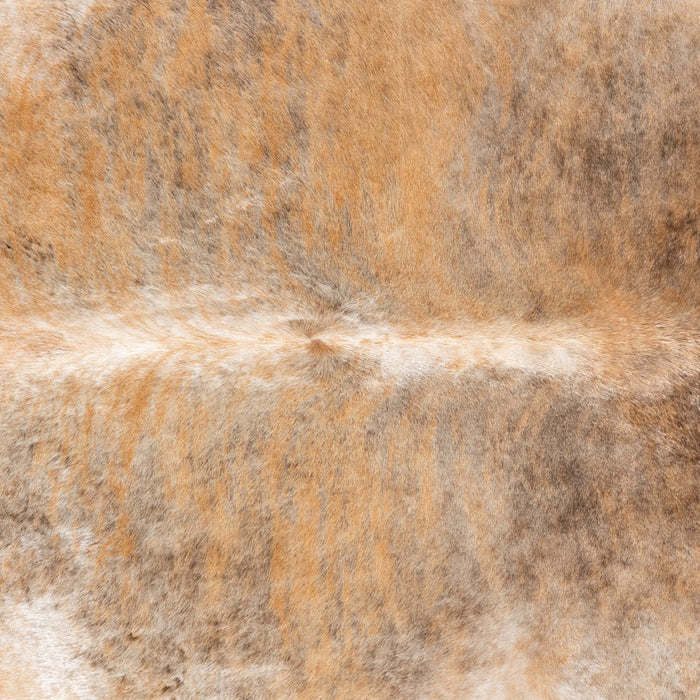 Brazilian Beige Cowhide Rug Size 7'4" L x 6'10" W 3615