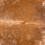 Brazilian Brown Cowhide Rug Size 7'10" L x 6'7" W 3623