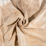 Brazilian Beige Cowhide Rug Size 7'8" L x 7'4" W 3625