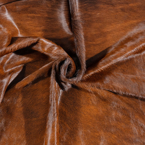 Brazilian Dark Brindle Cowhide Rug Size 7'5" L x 7'2" W 3631