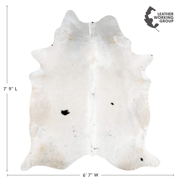 Brazilian Champagne Cowhide Rug Size 7'9" L x 6'7" W 3637