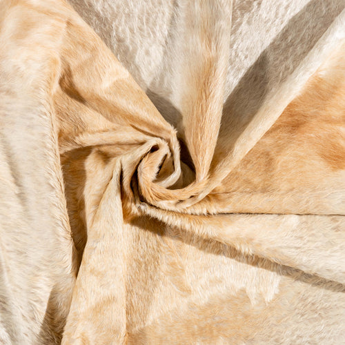 Brazilian Champagne Cowhide Rug Size 7'10" L x 7'7" W 3644